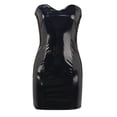thumbnail image 2 of Gibobby Ropa sexy de mujer para sexo Camisola de lencería para mujer, con corte de red entrecruzado, sin mangas, sexy, vestido de peluche(Negro, M), 2 of 5