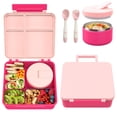 thumbnail image 1 of Lonchera Bento Pawtong con termo de sopa para niños de 240 ml, color rosa, 1 of 6