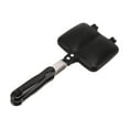 thumbnail image 4 of Double Sided Frying Pan Food Grade Prevent Sticking Fast Heating Sandwich Maker Flip Grill Pan with Hook for Home Bread, 4 of 5