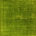 thumbnail image 1 of Ahgly Company Machine Washable Indoor Square Oriental Yellow Industrial Area Rugs, 3' Square, 1 of 4