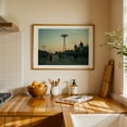 thumbnail image 3 of Coney Island Boardwalk, Brooklyn 05 - Brooklyn New York Photography Boardwalk Vintage Sunset Cityscape Architecture Travel Poster Street Photography Oak Framed Wall Art Print 5 x 7 inches, 3 of 6