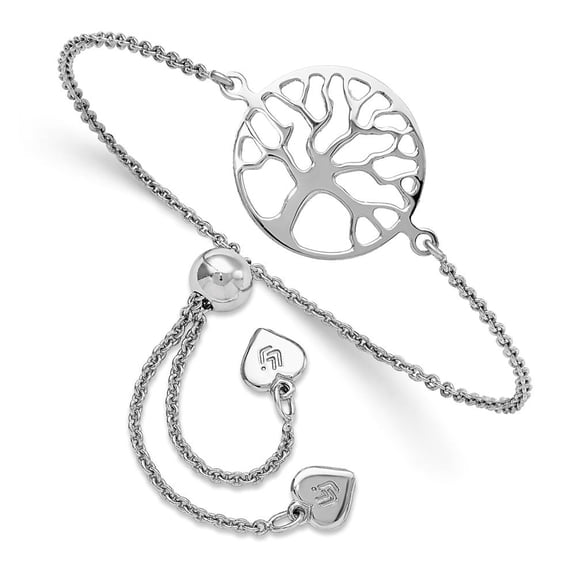 Auriga Fine Jewelry 925 Sterling Silver Tree Of Life Bolo Bracelet for Women