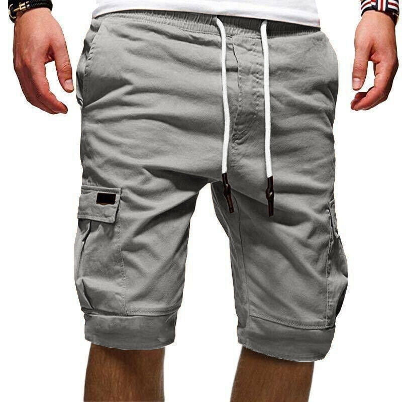 mens knee length jogger shorts
