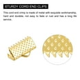thumbnail image 4 of Unique Bargains 160Pack Ribbon Crimp Clamp Ends 10mm Cord End Clasp for DIY Craft Gold Tone, 4 of 7