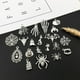 thumbnail image 4 of 100 Piezas Surtidas de de Halloween, Colgante, Hallazgos de Joyería, Suministros para Manualidades, Plata Antigua Galvanizada, 4 of 9