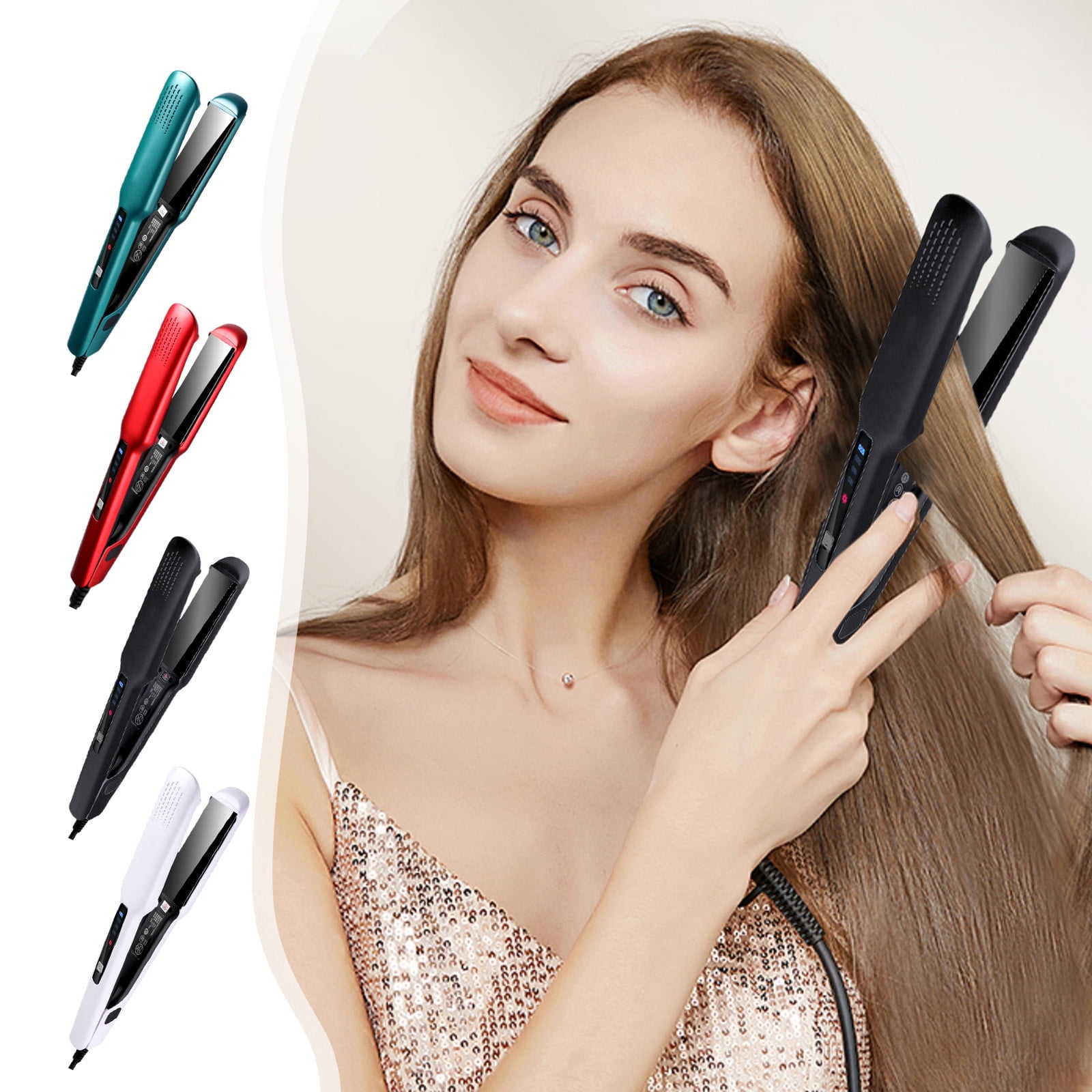 mtvxesu Natural Curls, Hair Curler, Curling Wand,Negative Hair Straightener Without Damaging Hair Curls,Fast Heating Crimper Wand Curler In All Hair Type Sale