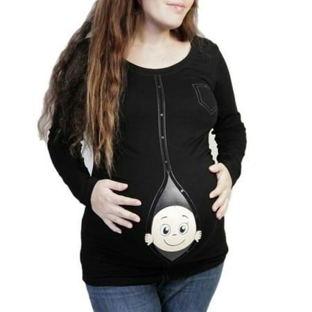 

Baycosin Maternity Outfit Tops Summer Baby Peeking T Shirt Funny Pregnancy Tee Women Casual Tops