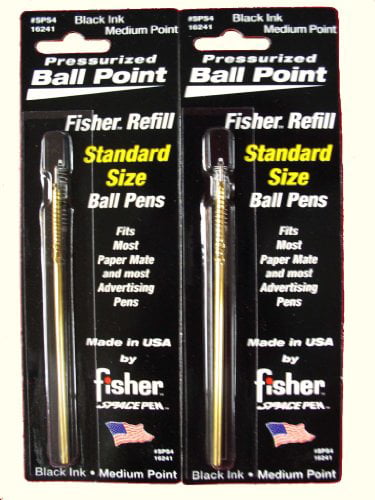 NEW Fisher Space Pen Refill Medium Black 2 PACK 