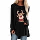 thumbnail image 2 of Pntutb moda mujer estampado manga larga cómodo transpirable cuello redondo tops Pntutb Pntutb-172, 2 of 5