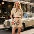 thumbnail image 6 of FORMRS Women Crossbody Purse with Chain Strap Vegan Leather Shoulder Handbag, Flowers Pattern, 6 of 7