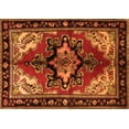 thumbnail image 1 of Ahgly Company Indoor Rectangle Persian Orange Traditional Area Rugs, 2' x 3', 1 of 1