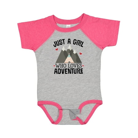 

Inktastic Just a Girl Who Loves Adventure Gift Baby Girl Bodysuit