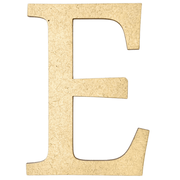 Krafty Supply 18" Tall Greek Wood Letter EPSILON| 1/8" Thick | Greek Alphabet | MDF Letters