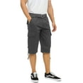 thumbnail image 1 of Ring of Fire Men's Belted 9" and 13" Inseam Twill Cargo Shorts Size 30 to 38 Charcoal-13" Size 36, 1 of 4