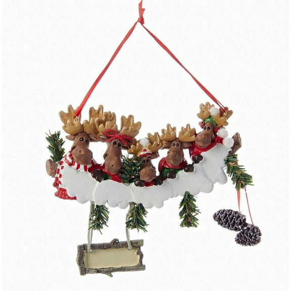 Moose Family of 5 by Kurt Adler