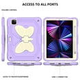 thumbnail image 6 of TECH CIRCLE iPad Pro 11 inch Case,iPad Air 5th/4th Generation Case,Heavy Duty Shockproof Protective Case with Kickstand Butterfly Wings Pencil Holder for iPad Pro 11" 4th/3rd/2nd/1st Gen,Purple+Beige, 6 of 7