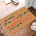 thumbnail image 4 of Tapis de Porte Tapis de Porte Extérieur Tapis de Porte Extérieurs Drôles Profil Bas Absorbants Résistent à la Saleté Paillasson d'Entrée Paillassons Drôles Meilleurs Tapis pour Salon Mes Commandes Passées 16x24 Po, 4 of 6