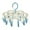 Sky Blue, variant on Multifunctional Windproof Sock Hanger, Laundry Rack Strong Load Bearing 360 Rotation Foldable Anti Slip 16 Clips Clothes Drying Rack for Home Sky Blue (Hanger*1)