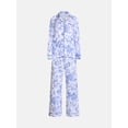 thumbnail image 5 of Joyspun Women’s Dreamy Soft Collection Notch Collar Top and Pants, 2-Piece Pajama Set, Sizes XS-3X, 5 of 5