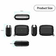 thumbnail image 4 of for Apple AirPods PRO Earphone Case Full Body Rugged Armor Rubber Matte Black Shockproof Keychain Hook Protective Case Cover (Front LED Visible) (Black Matte), 4 of 4