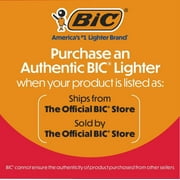 BIC Ecolutions Pocket Lighter, 6-Pack of Ecofriendly Candle Lighters, 100% Recycled Packaging and 55% Recycled Metal, 30% Carbon Offset