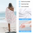 thumbnail image 4 of Beach Towel Pink Floral Bath Pool Towels Flower Tree Branch Absorbent Beach Towel Soft Large Quick Dry Lightweight Camping Travel Sports Yoga Gym Swim Towels for Adult 35x70 Inch, 4 of 9