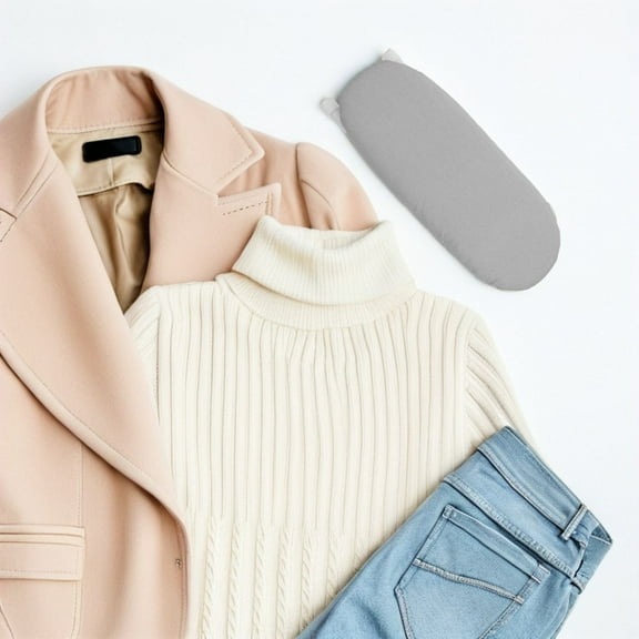 MLINS Folding Sleeve Ironing Rack Travel 26.50X10.50X8.50CM Grey