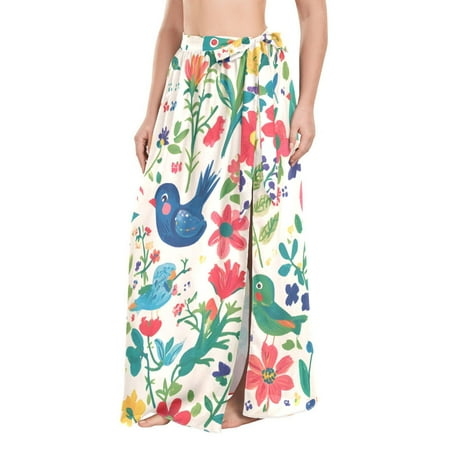 FORMRS Beach Sarong for Women Semi-Sheer Wrap Skirt Swimsuit Cover Up  Cartoon Animals