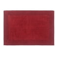thumbnail image 2 of Home Weavers Luxury Bathroom Rug 100% Cotton Reversible Bathroom Rugs Set, Washable Rug, Soft Absorbent bath Rug, Bathroom rug, Kitchen Mat, Non Slip Bath Decor Mat Set, 17"x24" Rectangle, Red, 2 of 5