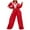 Long-lasting Red, variant on Hpapadks Cozy Lounge Sets for Women Athletic Wear Long Sleeve Colorblock Zipper Jacket Wide Leg Pants 2 Piece Outfits Tracksuits for Women Set