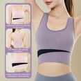 thumbnail image 5 of Aosijia 3 Pack High Impact Sports Bras for Women Removable Cups Yoga Sport Bra Padded Racerback Bra Workout Crop Tops Athletic Running Bras XXL, 5 of 7