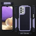 thumbnail image 5 of ELEHOLD for Samsung Galaxy A32 5G 2021 Fit Case, Military-Grade Dual Layer Raised Frame Screen & Camera Lens Protective Armor Hybrid PC+TPU Anti-Drop Shockproof Slim Rugged Case,Lightpurple, 5 of 8