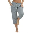 thumbnail image 3 of Up2date Fashion's Women's 100% Cotton Knit Cropped Lounge / Sleep / Pajama Pants, 3 of 3
