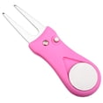 thumbnail image 4 of Greeniant Herramienta de reparación de césped de Golf de acero inoxidable marcador de bola de Color sólido plegable profesional accesorios de golf de Rosa 5piezas Greeniant CBP224250, 4 of 6