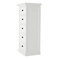 thumbnail image 4 of NovaSolo Halifax Grand Mahogany Wood Storage Unit with Drawers in Classic White, 4 of 7