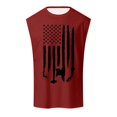 thumbnail image 3 of NIEWTR Men's Tank Tops Sleeveless Shirts Y-Back Muscle Mesh Gym Training Workout(Red,3XL), 3 of 5