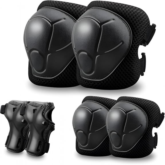 BESTSKY Kids Protective Gear Set Knee Pads for Kids 3-14 Years Toddler Knee And Elbow Pads with Wrist Guards 3 in 1 for Skating Cycling Bike,Biking, Roller Skates, Scooters