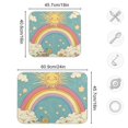 thumbnail image 4 of Yayeee Dish Drying Mat for Kitchen Counter 16"x18" Microfiber Absorbent Pad, Retro Beige Rainbow, 4 of 7
