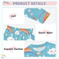 thumbnail image 4 of Cartoon Rabbit Pattern Cotton Pajamas 2 Piece Set Sleepwear Soft and Comfortable Homewear Nightwear, 4 of 7