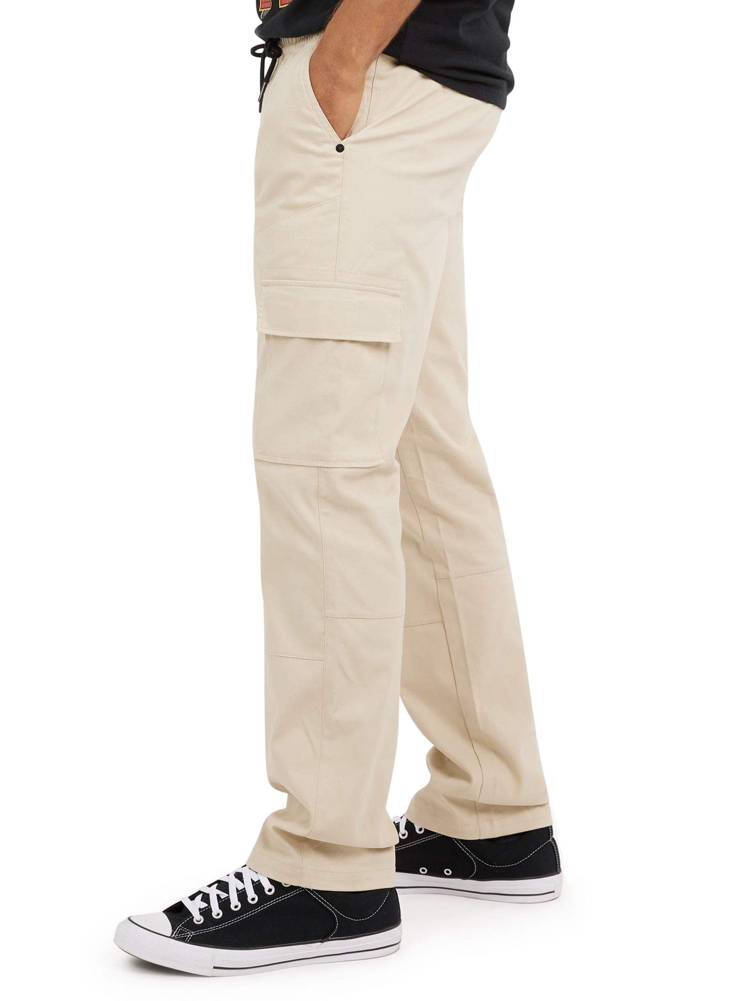Dogg Supply by Snoop Dogg Men's Big Men's Pull On Elastic Waist Cargo Pants, Sizes XS-3XL