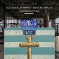 thumbnail image 3 of Bathroom Scale, Highly Accurate Digital Body Scale,Precisely Measures Weight up to 400 lbs-Vintage Nautical Anchor On Ocean Blue And White Striped Background, 3 of 4