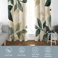 thumbnail image 4 of Green Leaf Curtains for Bedroom, Green Leaf Drapes 108 Inch Length 2 Panels Set, Distressed Botanical Blackout Curtains for Living Room Home Decor, Patterned Grommet Drapes ABC118, 4 of 6