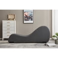 thumbnail image 2 of Kingway Faux Leather 68.5" Chaise Lounge for Yoga, Excerise, Streching, Massage and Fun Grey, 2 of 5