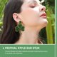 thumbnail image 1 of KALLORY 1Par Aretes Shamrock Con Para Fiesta Y Personal, 1 of 8