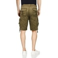 thumbnail image 2 of X RAY Men's Bermuda Cargo Shorts Camo and Solid Colors 12.5" Inseam Knee Length Classic Fit Multi Pocket, New Khaki, 2 of 9