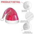 thumbnail image 4 of Fuzoiu Pink Balloon Puppy Art Print Santa Hat Christmas Hat for kids,Santa Hats with Pompom, Unisex Xmas Holiday Hat for Christmas New Year Festive Party Supplies, 4 of 6