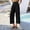 Black, variant on Women's Casual Loose Straight Leg Pants Summer Comfortable Everyday Wear Solid Color Cropped Trousers For Spring And Season Women Pants Casual High Waist 80s Pants for Women plus Size Sweat Pants Wide