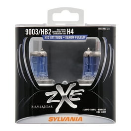 SYLVANIA 9003 SilverStar zXe Halogen Headlight Bulb, Pack of