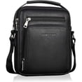 thumbnail image 1 of Bolso bandolera de cuero para hombre, bolso de hombro vintage, bolso de negocios, bolso de mensajero para computadora portátil para viajes, senderismo y trabajo, negro, negro, 1 of 7