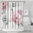 thumbnail image 2 of Waterproof Pioneer Shower Curtain 84x72 Inch Polyester Unique Colorful Floral Shower Curtain for Bathroom Hotel Home Decor with 12 Plastic Hooks, 2 of 5